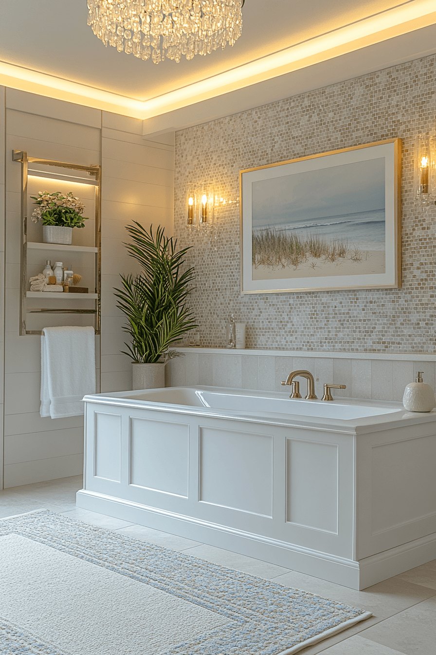 29 Modern Coastal Bathroom Ideas That Feel Like a Spa Without the Price 27