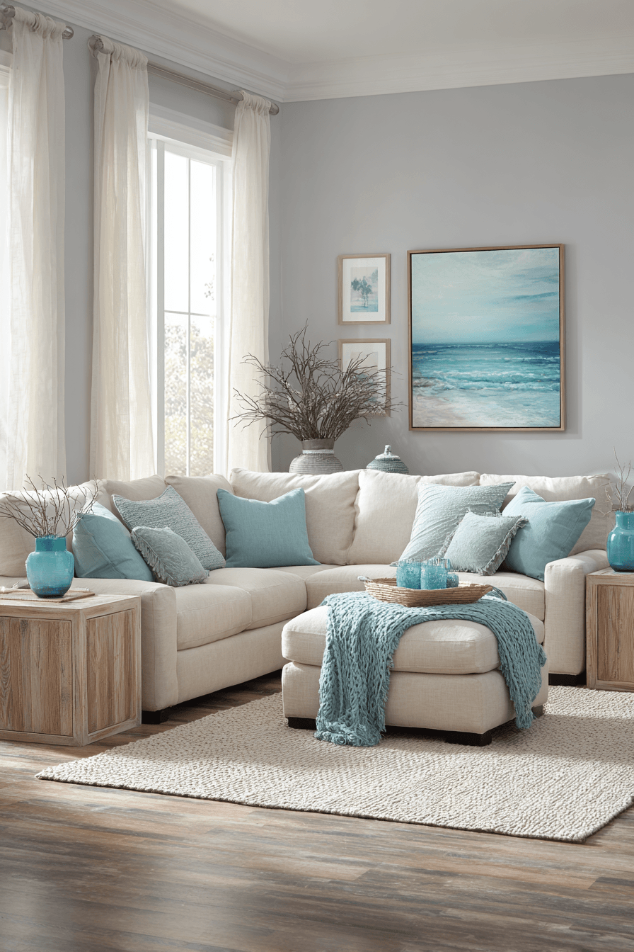 29 Beachy Living Rooms Made for Lazy Afternoons 28