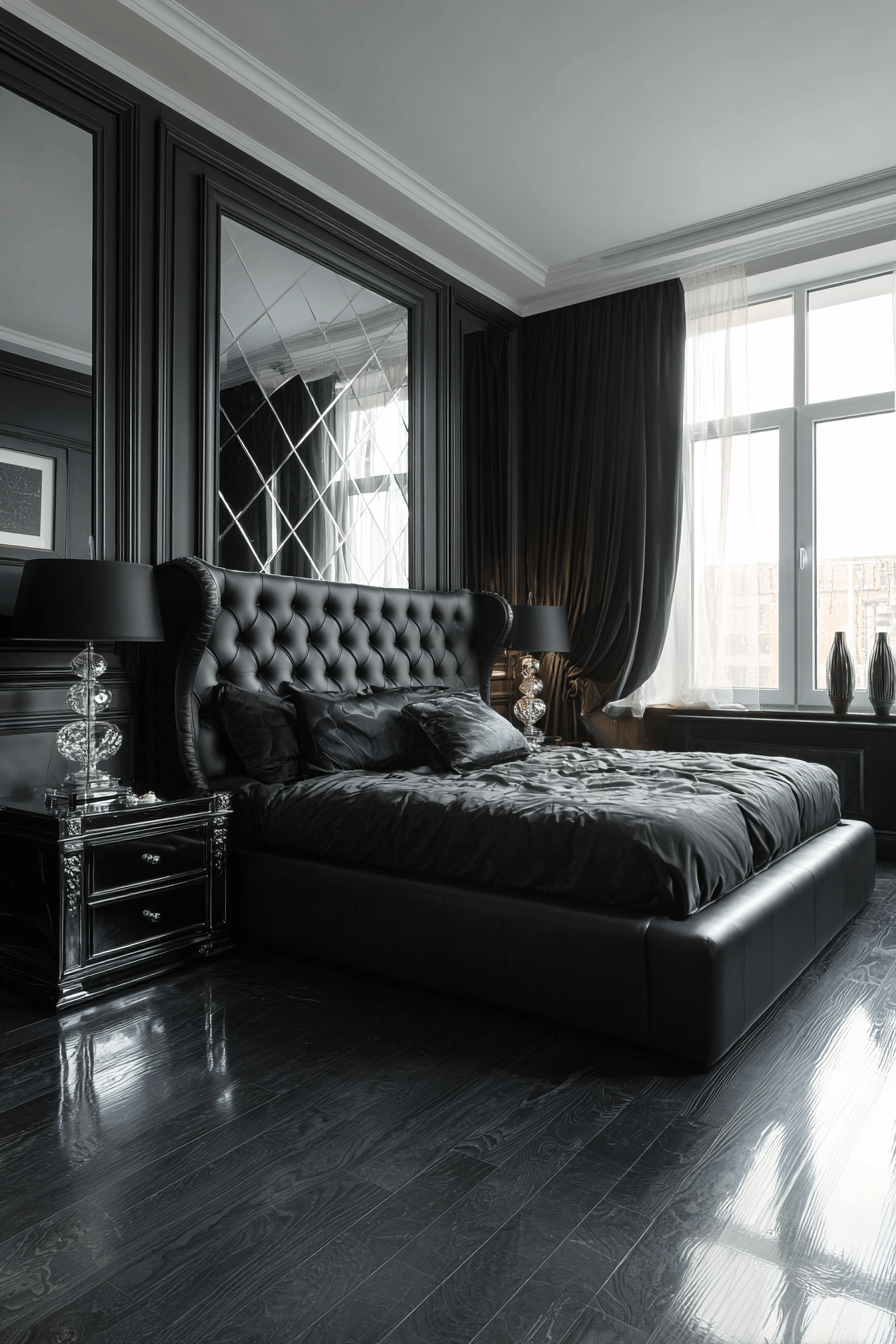 29 Black Themed Bedroom Ideas That Feel Cozy, Not Depressing 28