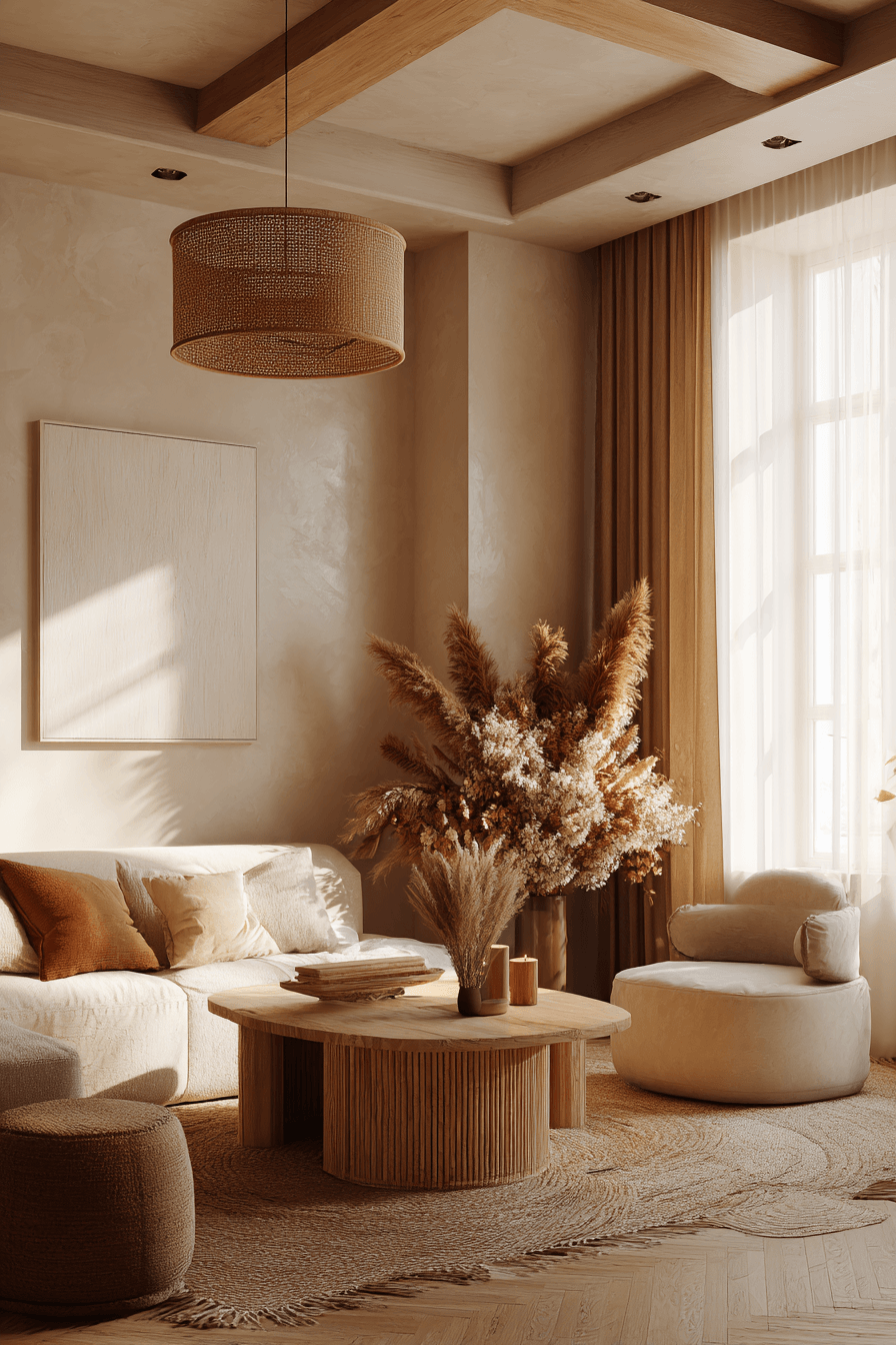 29 Warm Earthy Living Rooms That Ground You 28