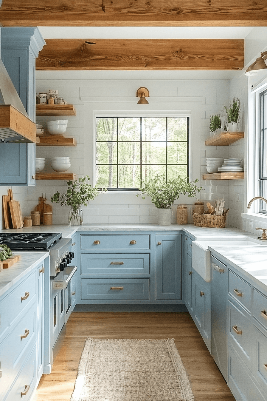 29 Modern Coastal Kitchen Ideas That Look Clean Without Feeling Cold 28