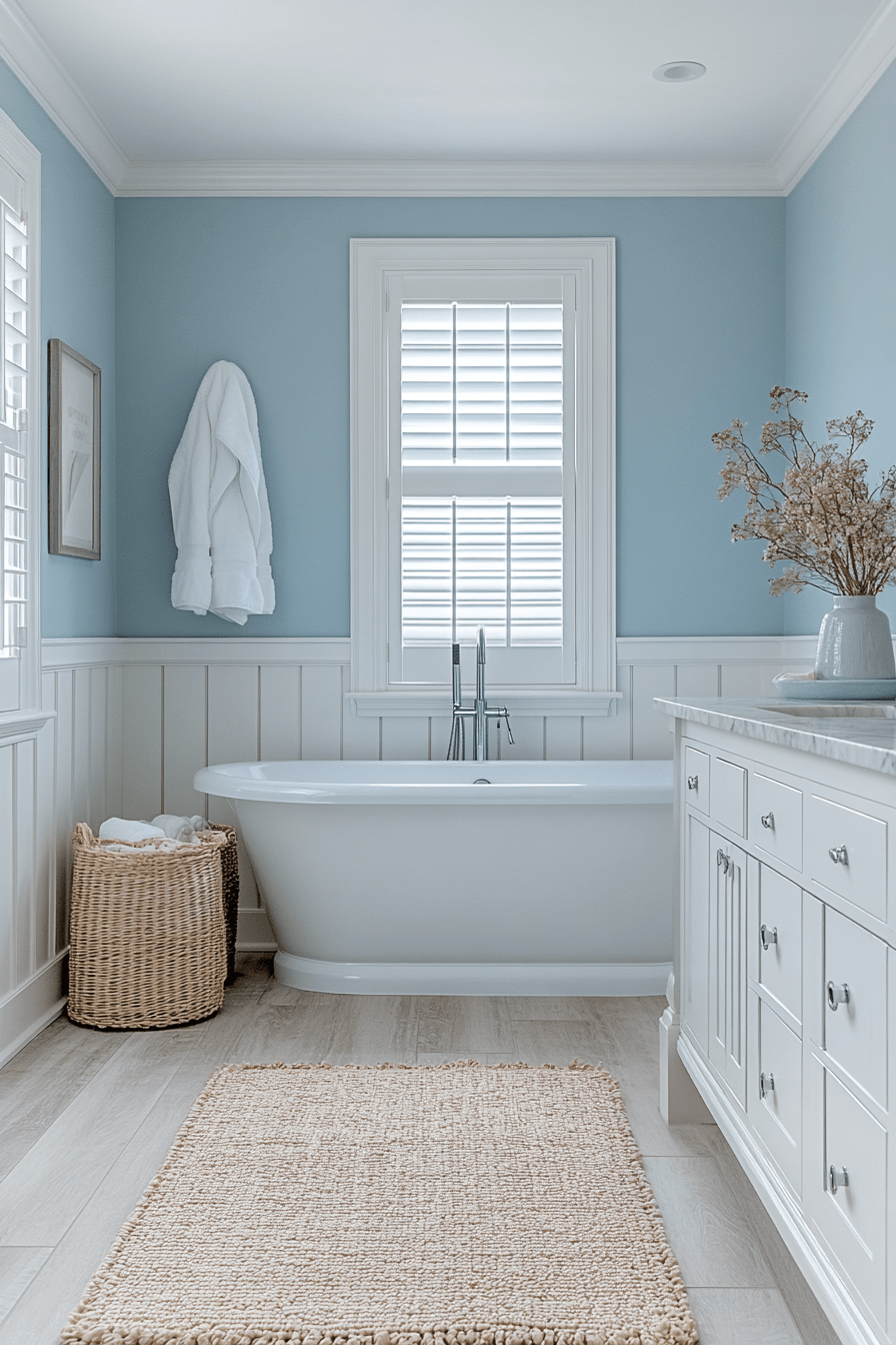 29 Coastal Bathroom Ideas That Bring Beach House Bliss to Your Home 28