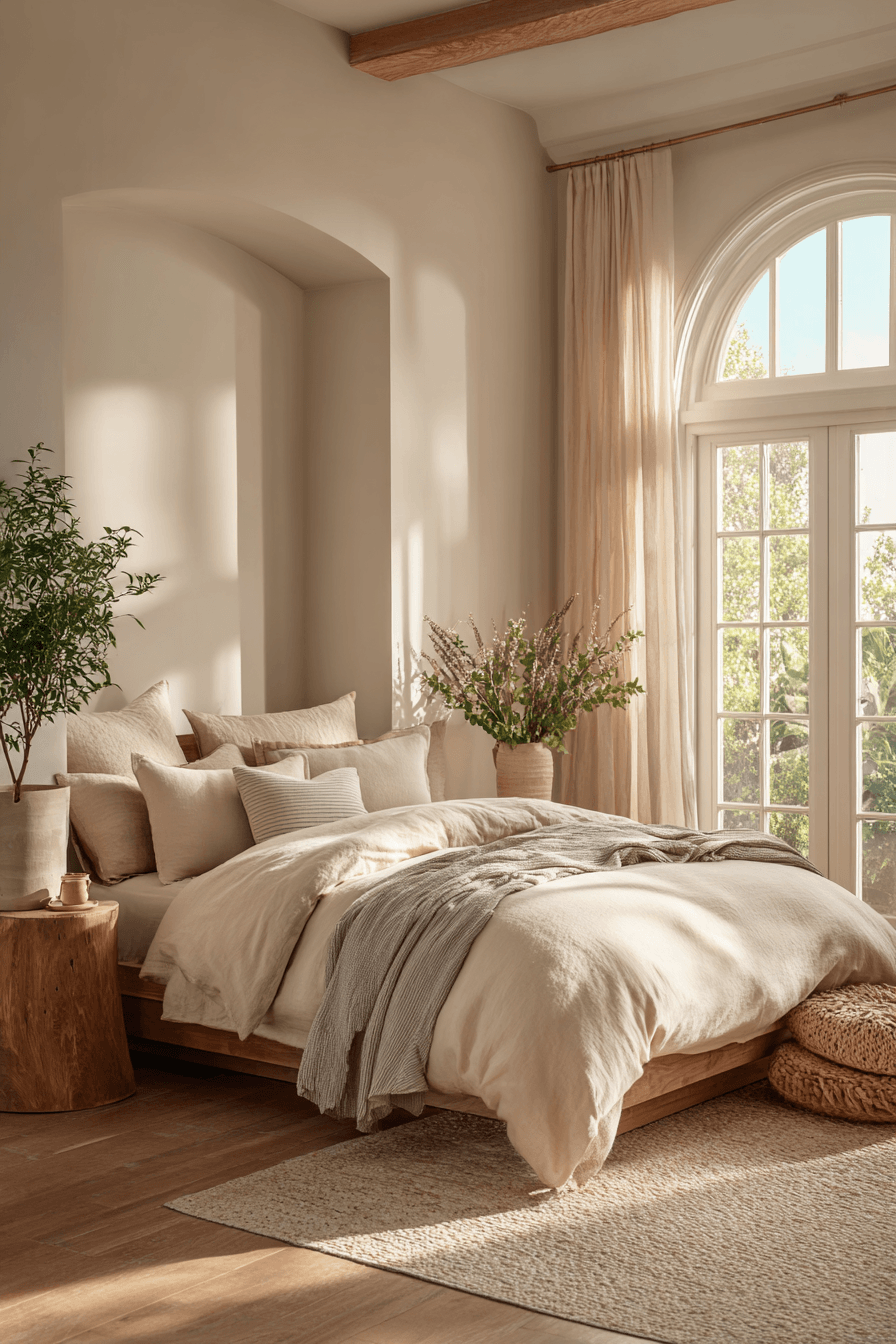 29 Warm Beige Bedrooms That Feel Like a Hug 28