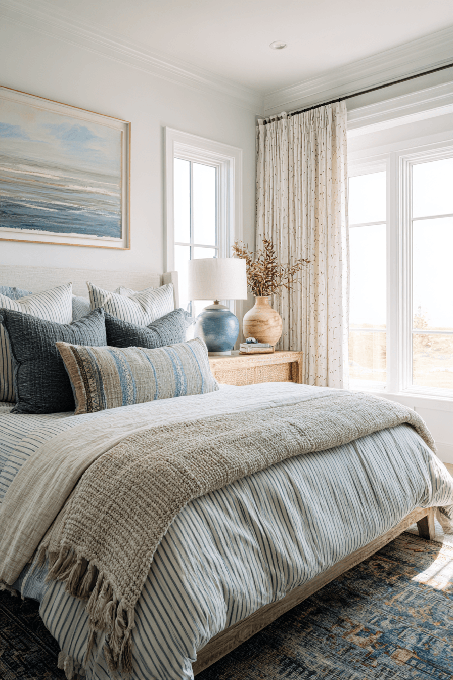 29 Beachy Boho Bedrooms That Feel Like a Slow Sunday by the Water 28