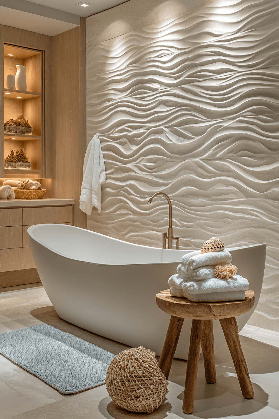 29 Ocean Themed Bathroom Ideas That Feel Like a Dip in the Sea 28