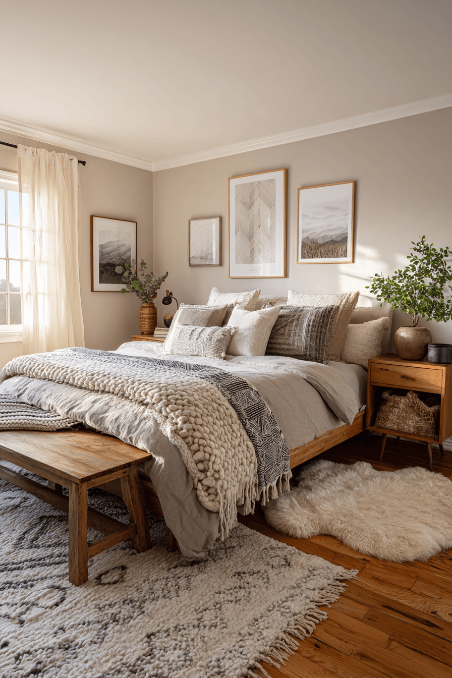 29 Warm Bedroom Ideas for People Who Hate Cold Mornings 28