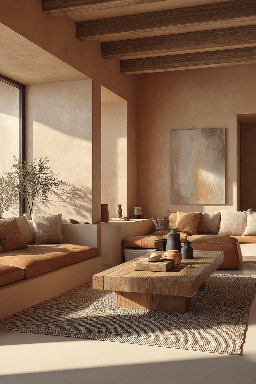 29 Warm Earthy Living Rooms That Ground You 3