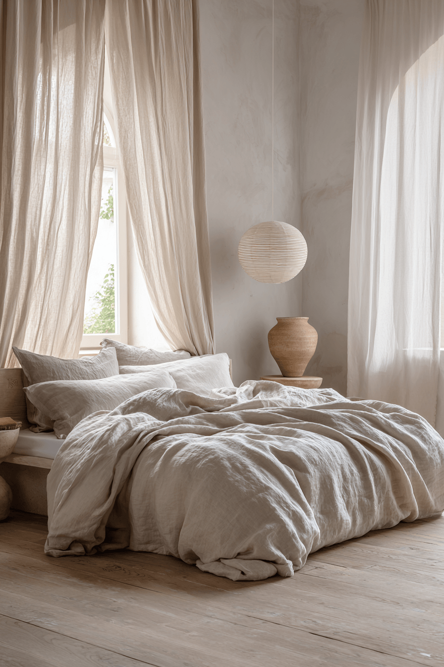 29 Warm Minimalist Bedrooms That Still Feel Like Home 3