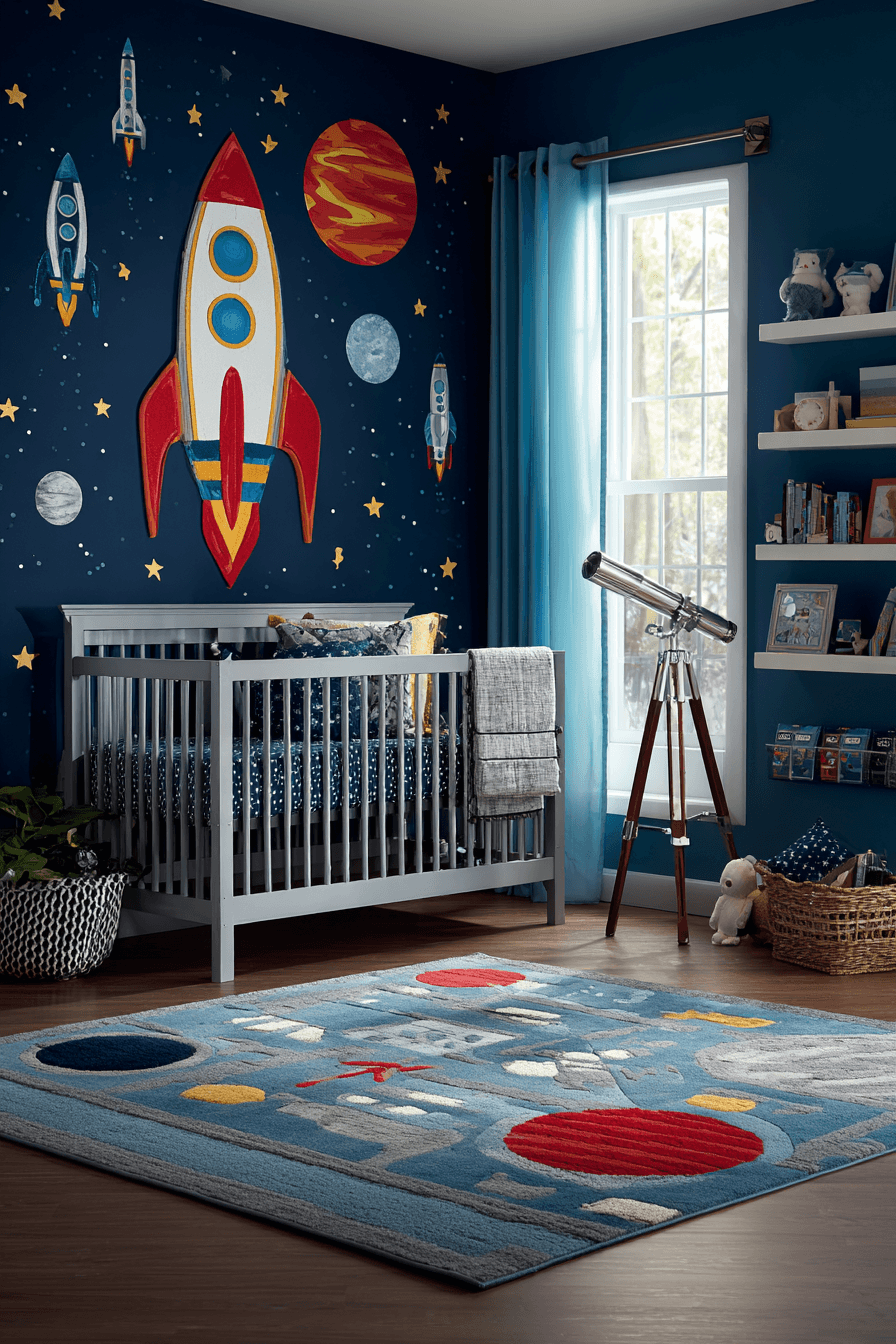 29 Space Themed Nursery Ideas for Little Astronauts in Training 3