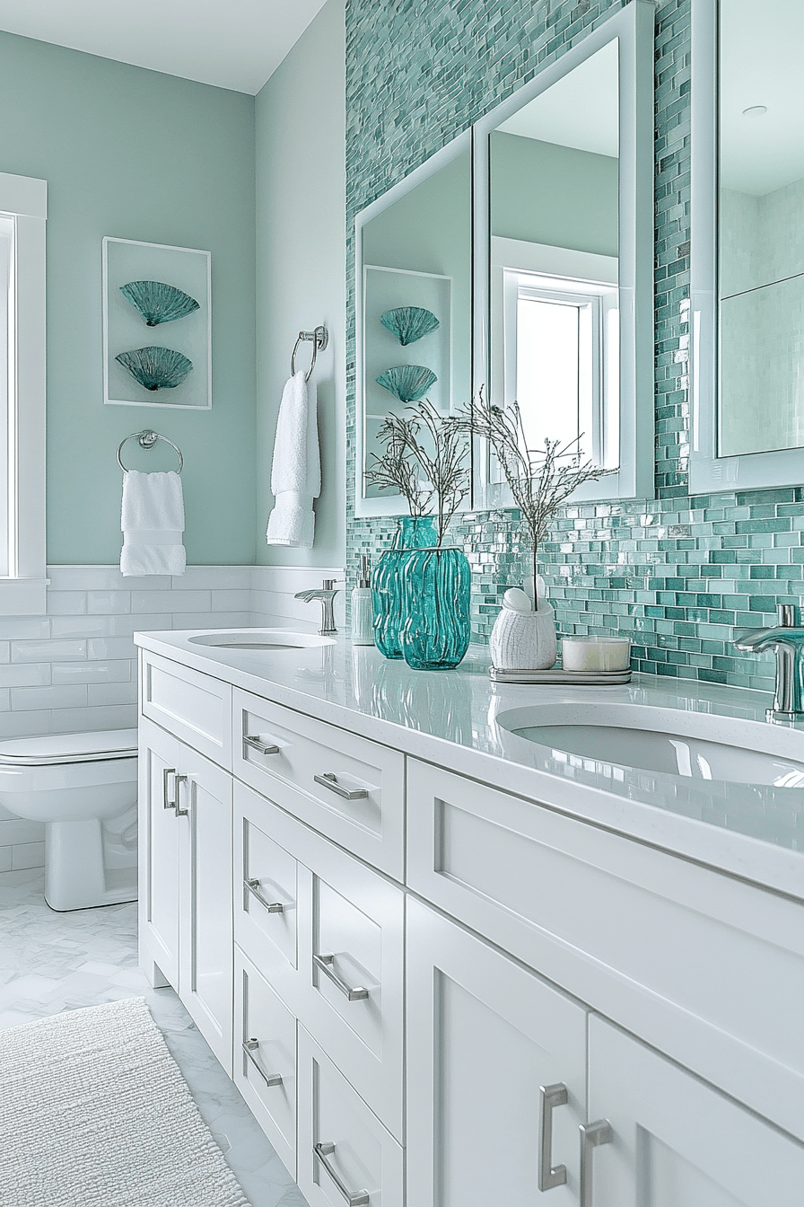 29 Ocean Themed Bathroom Ideas That Feel Like a Dip in the Sea 5