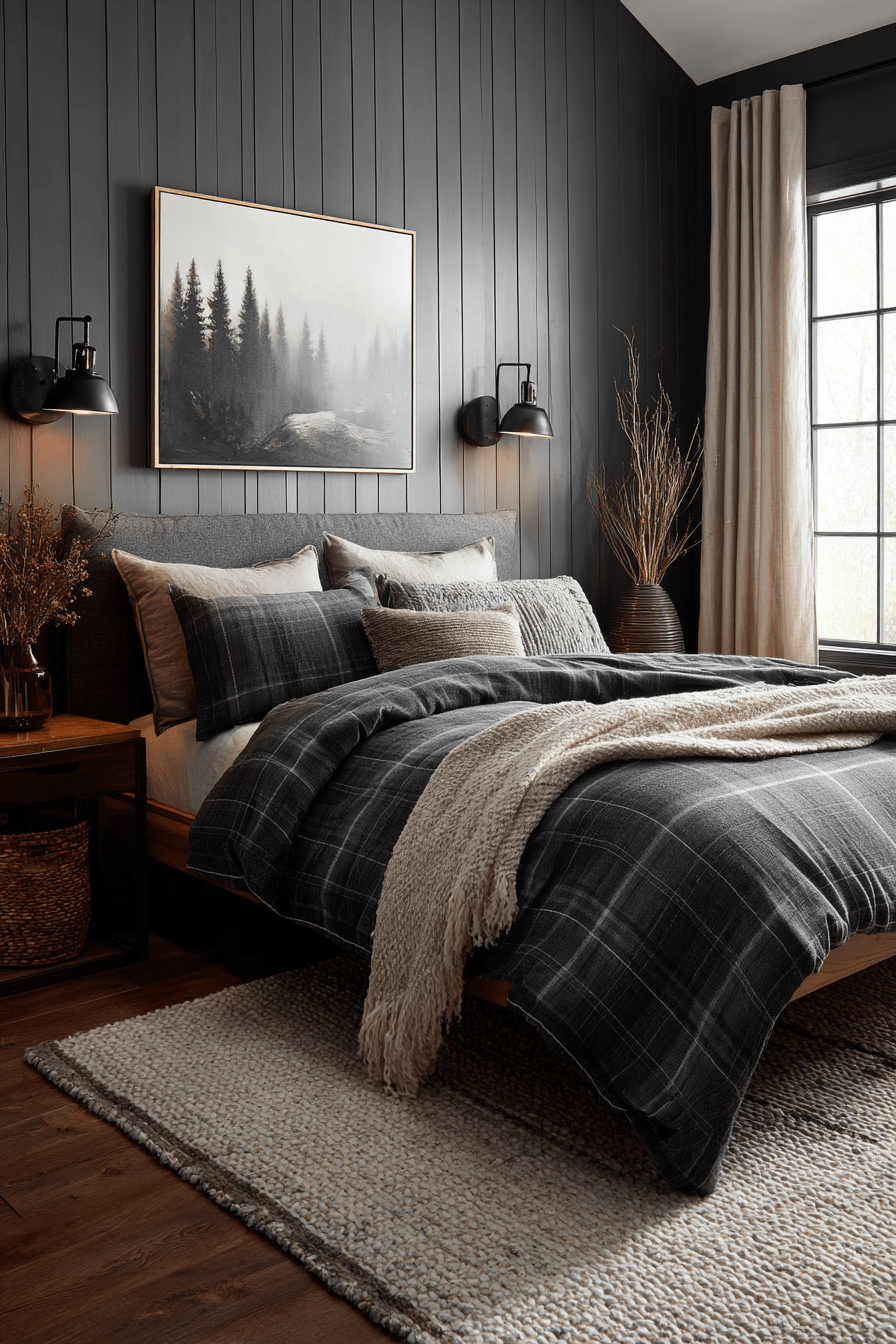29 Black Themed Bedroom Ideas That Feel Cozy, Not Depressing 5