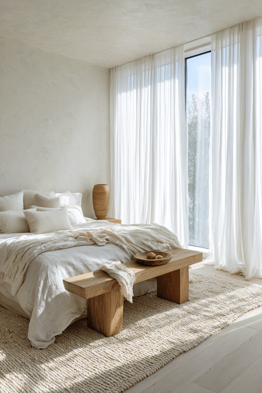 29 Warm Minimalist Bedrooms That Still Feel Like Home 5