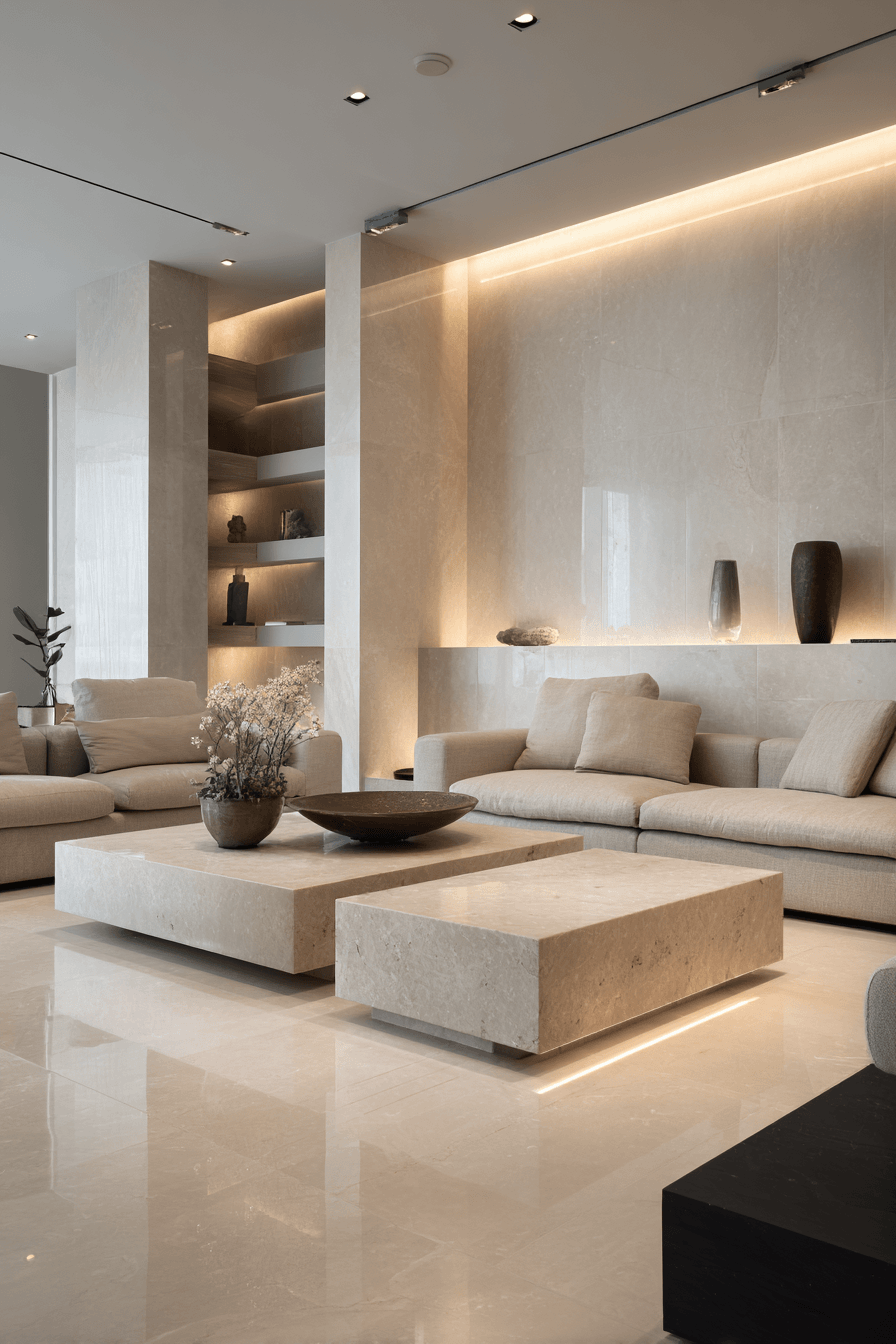 29 Warm Beige Living Rooms for Quiet Evenings 5