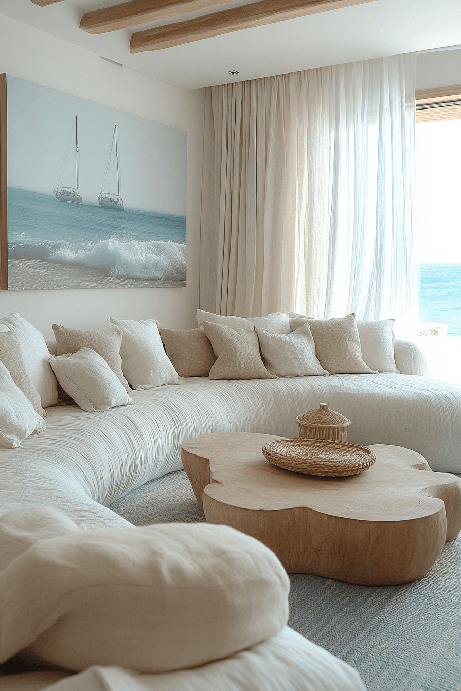 29 Beachy Living Rooms Made for Lazy Afternoons 5