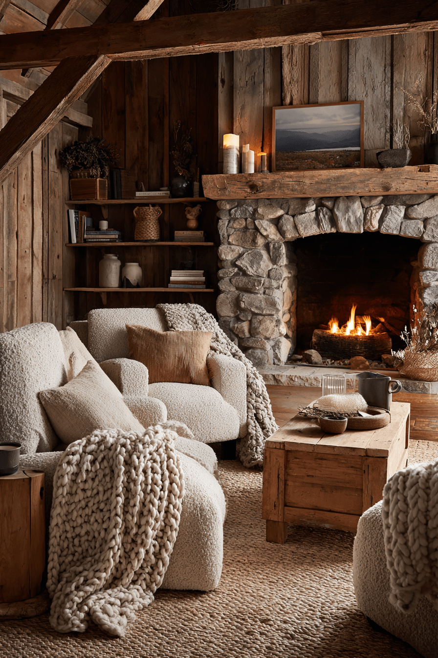 29 Warm Rustic Living Rooms That Feel Like a Cabin 5