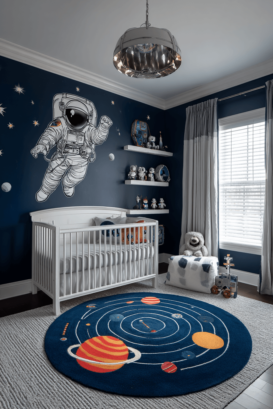 29 Space Themed Nursery Ideas for Little Astronauts in Training 6