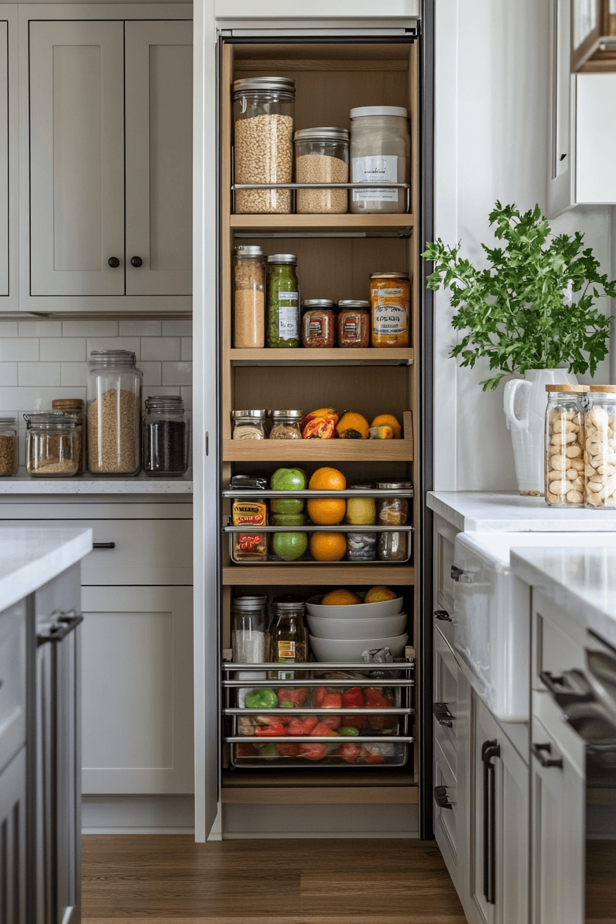 29 Kitchen Pantry Design Ideas That Maximize Storage and Style 6