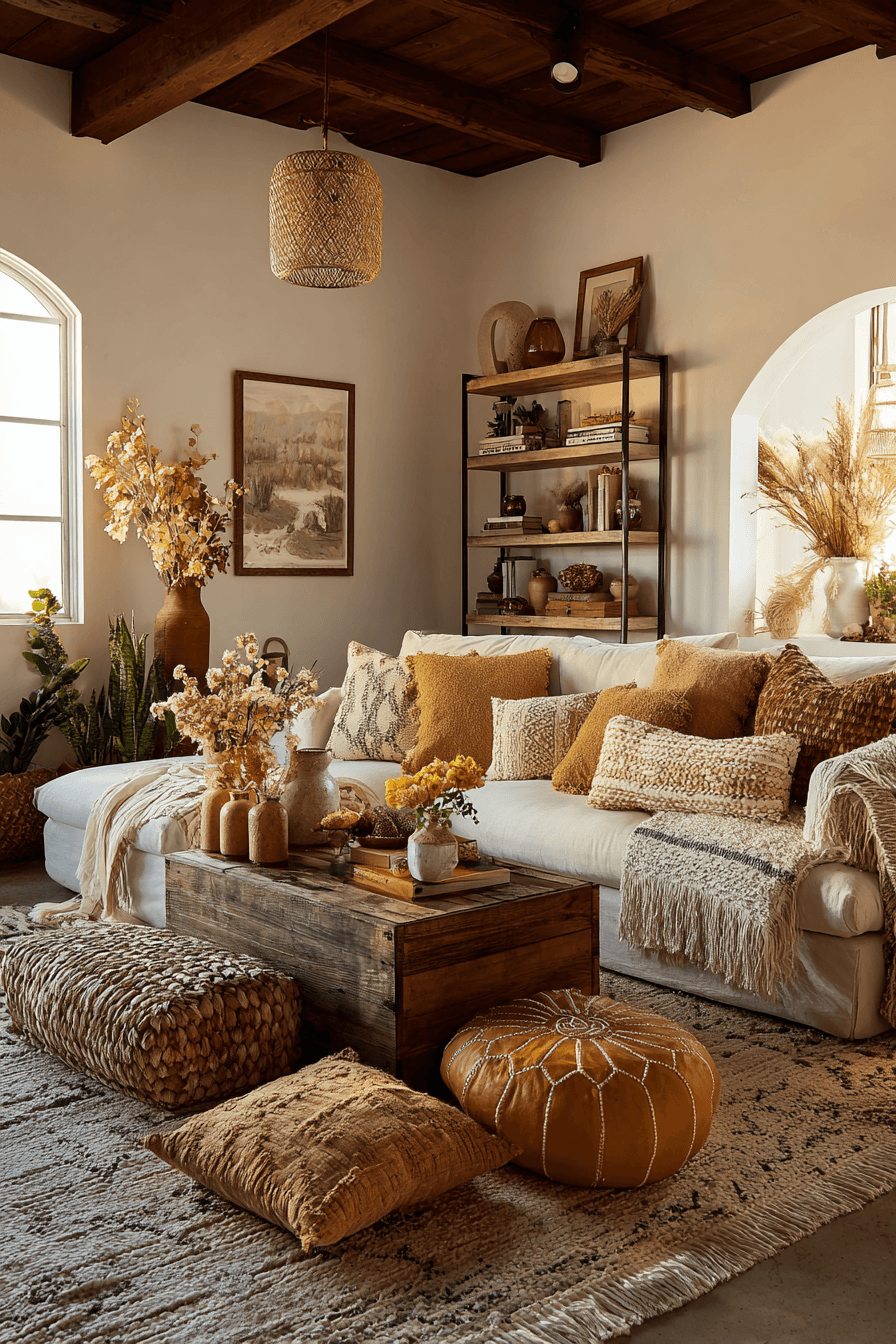 29 Warm Boho Living Rooms With Real Character 6