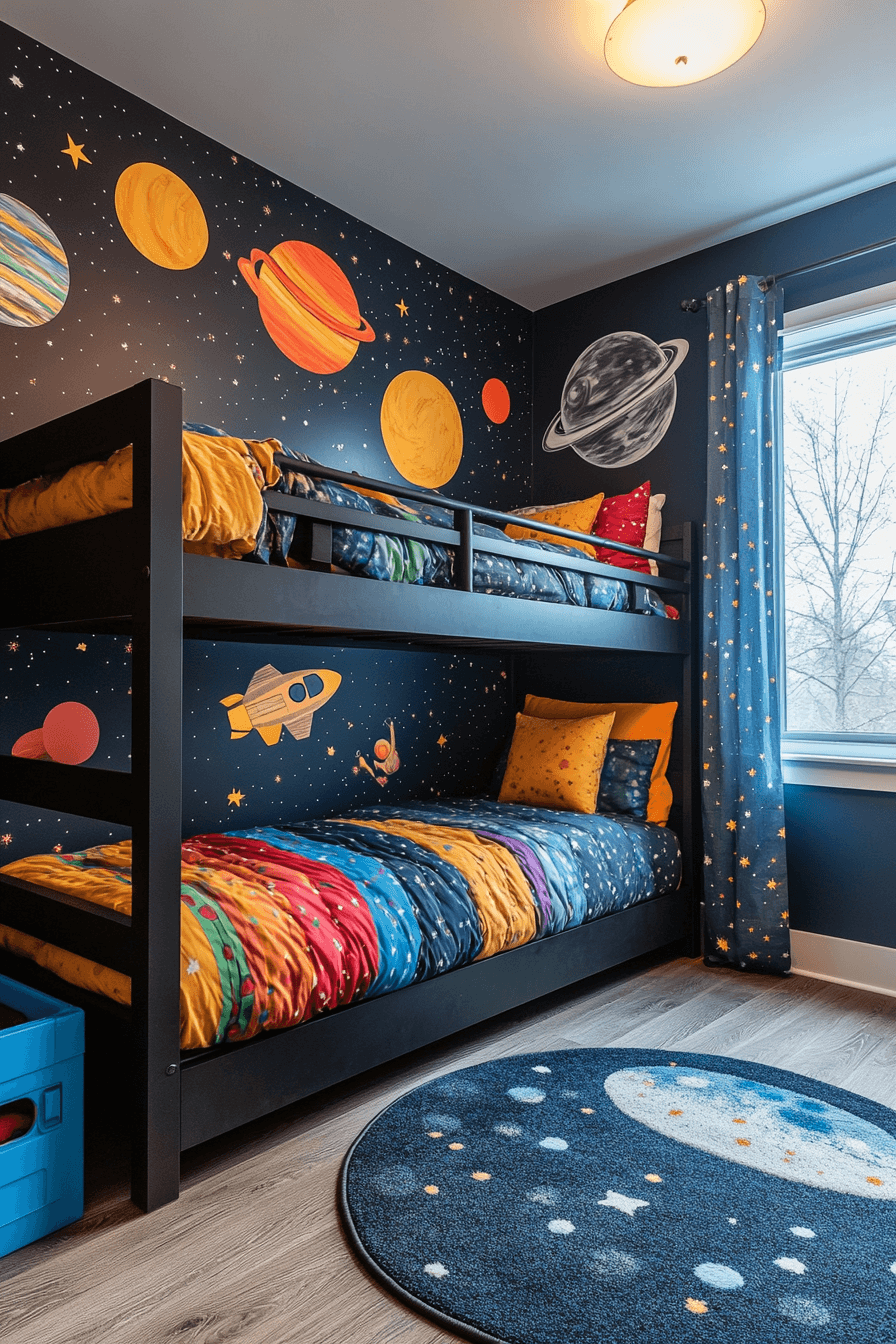29 Space Themed Bedroom Ideas for Kids Who Want to Sleep on the Moon 7