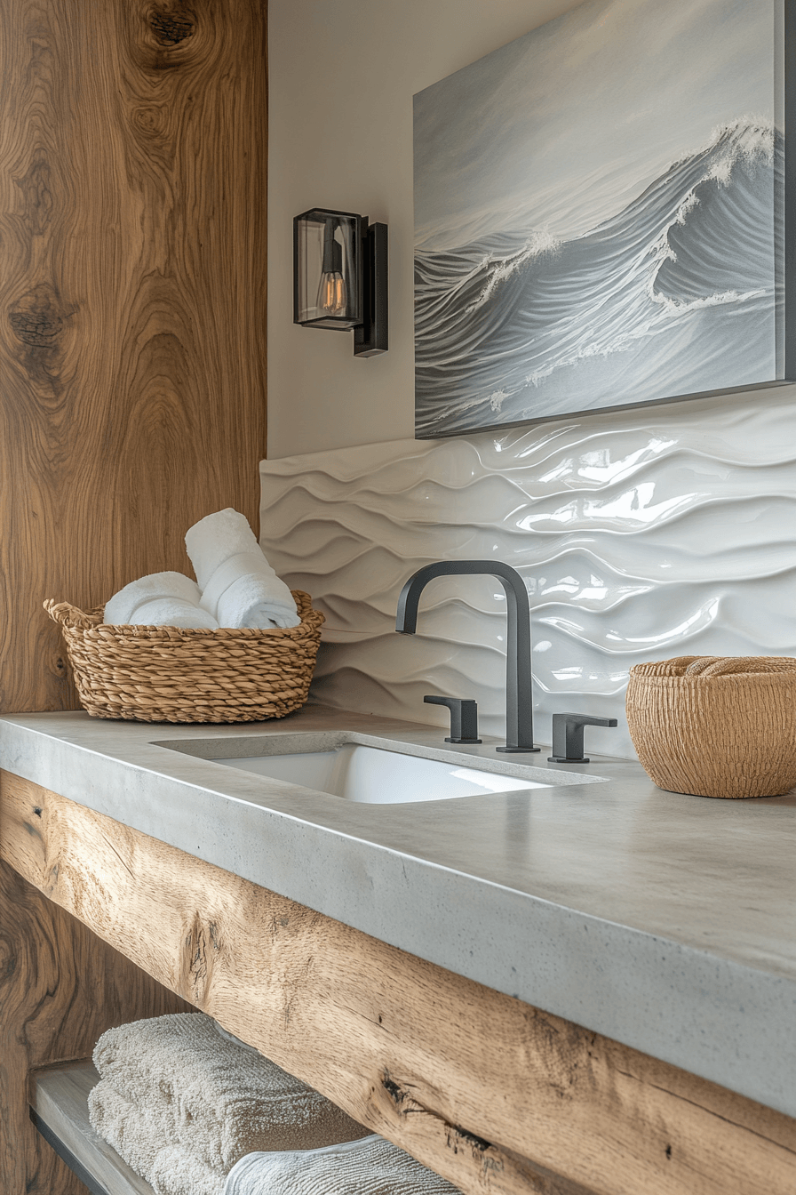29 Ocean Themed Bathroom Ideas That Feel Like a Dip in the Sea 7