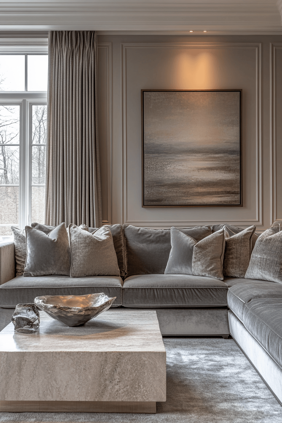 29 Grey and Beige Living Room Ideas That Balance Cool and Warm Tones 7