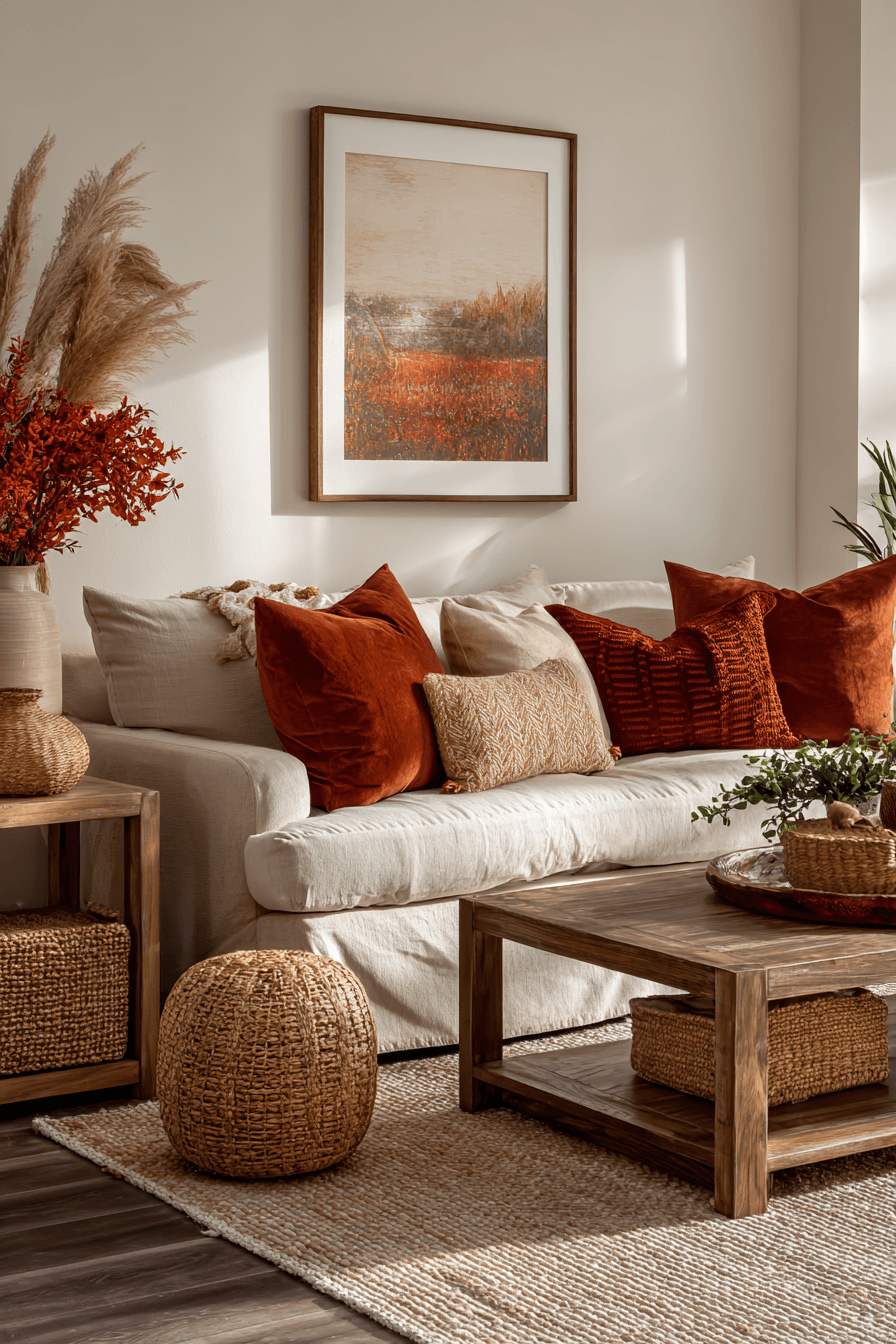 29 Warm Earthy Living Rooms That Ground You 7