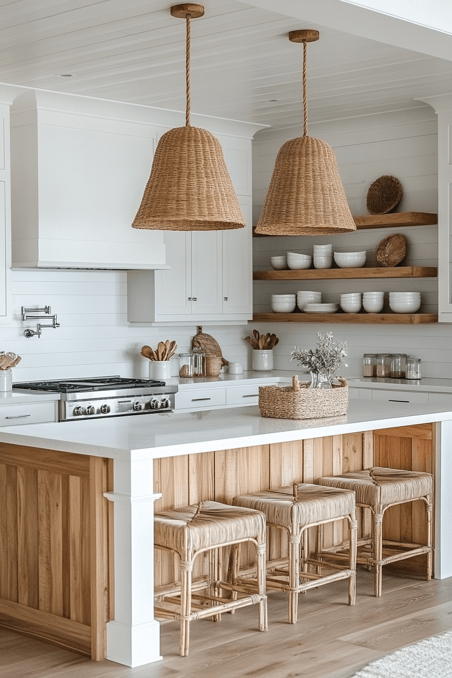 29 Modern Coastal Kitchen Ideas That Look Clean Without Feeling Cold 7