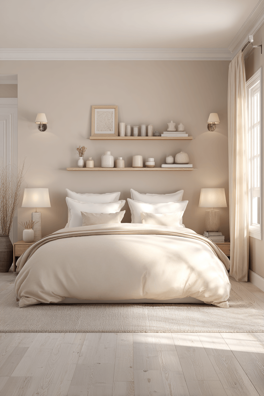29 Warm Beige Bedrooms That Feel Like a Hug 8