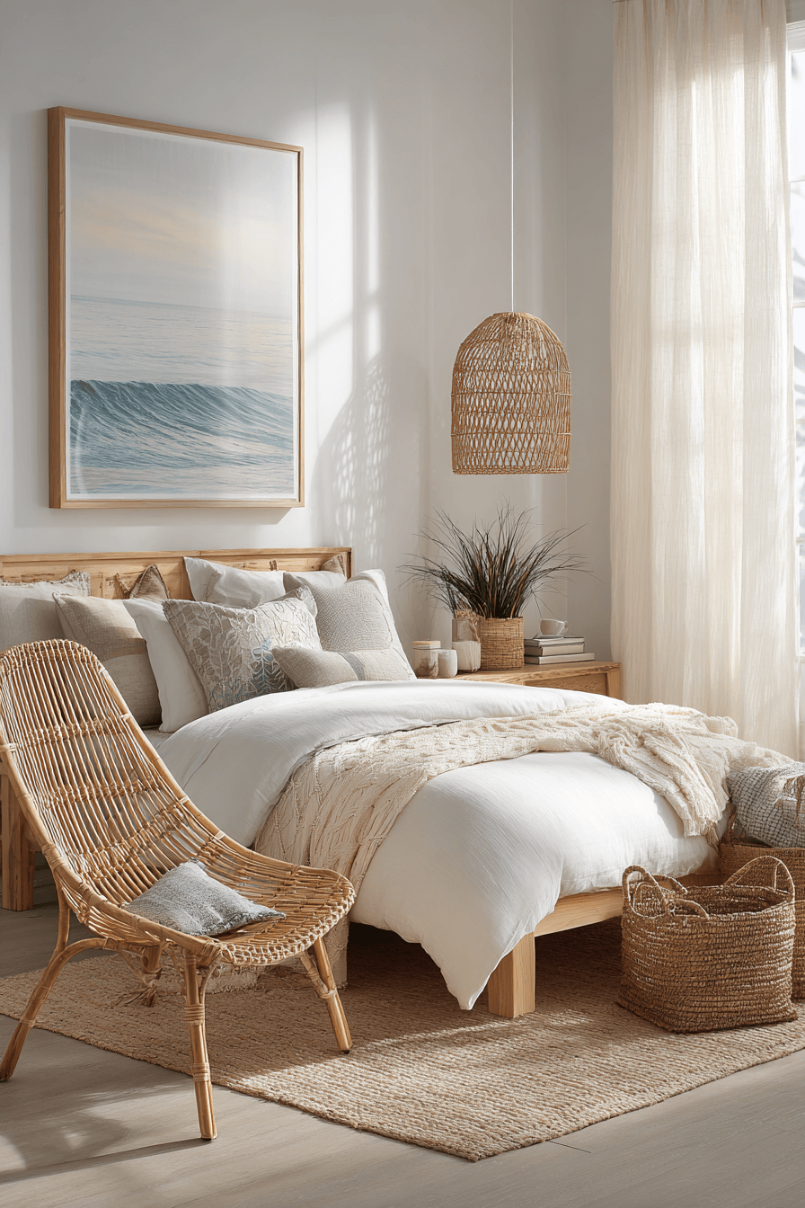 29 Beachy Boho Bedrooms That Feel Like a Slow Sunday by the Water 8