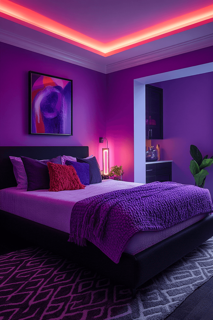 29 Purple Themed Bedroom Ideas That Feel Grown-Up, Not Girly 8