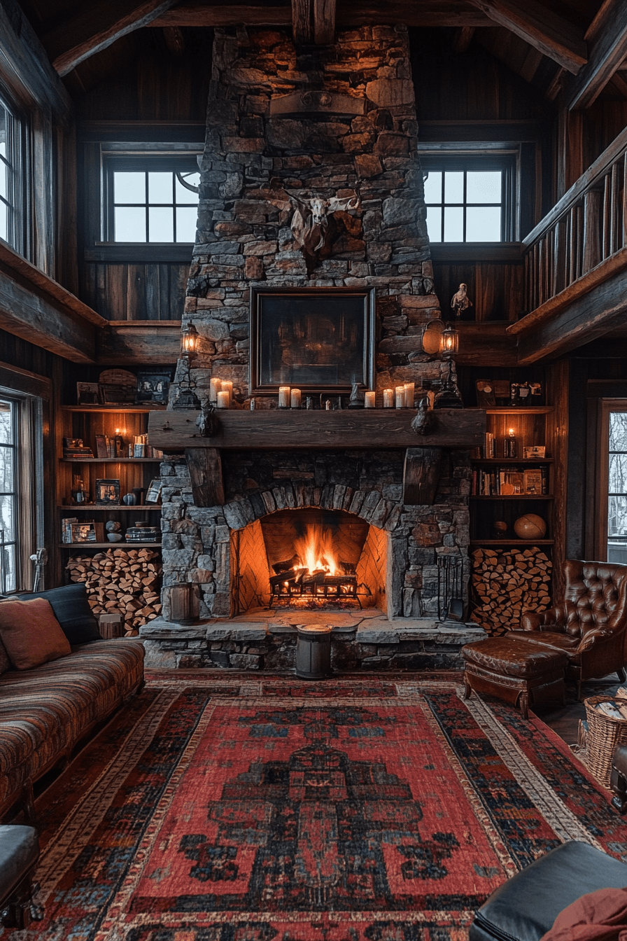 29 Warm Rustic Living Rooms That Feel Like a Cabin 9