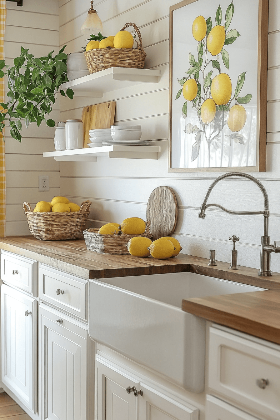 29 Lemon Themed Kitchen Ideas That Make Mornings Brighter 9