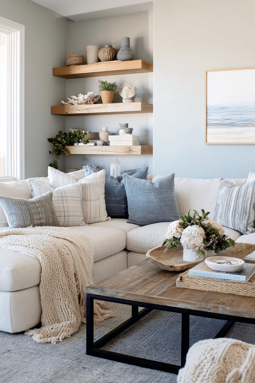 29 Modern Coastal Living Room Ideas That Feel Fresh, Not Themed 9