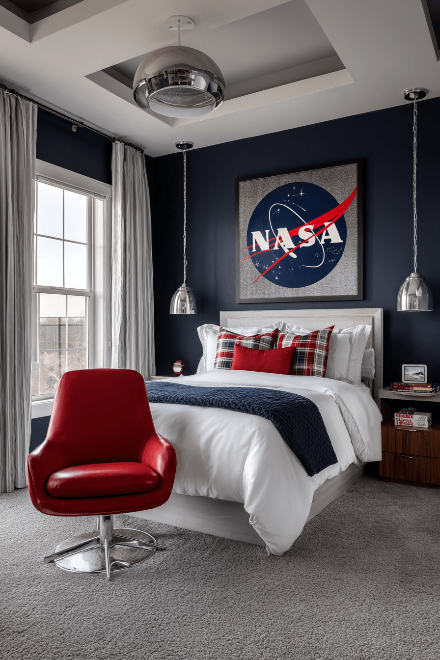 29 Space Themed Bedroom Ideas for Kids Who Want to Sleep on the Moon 9