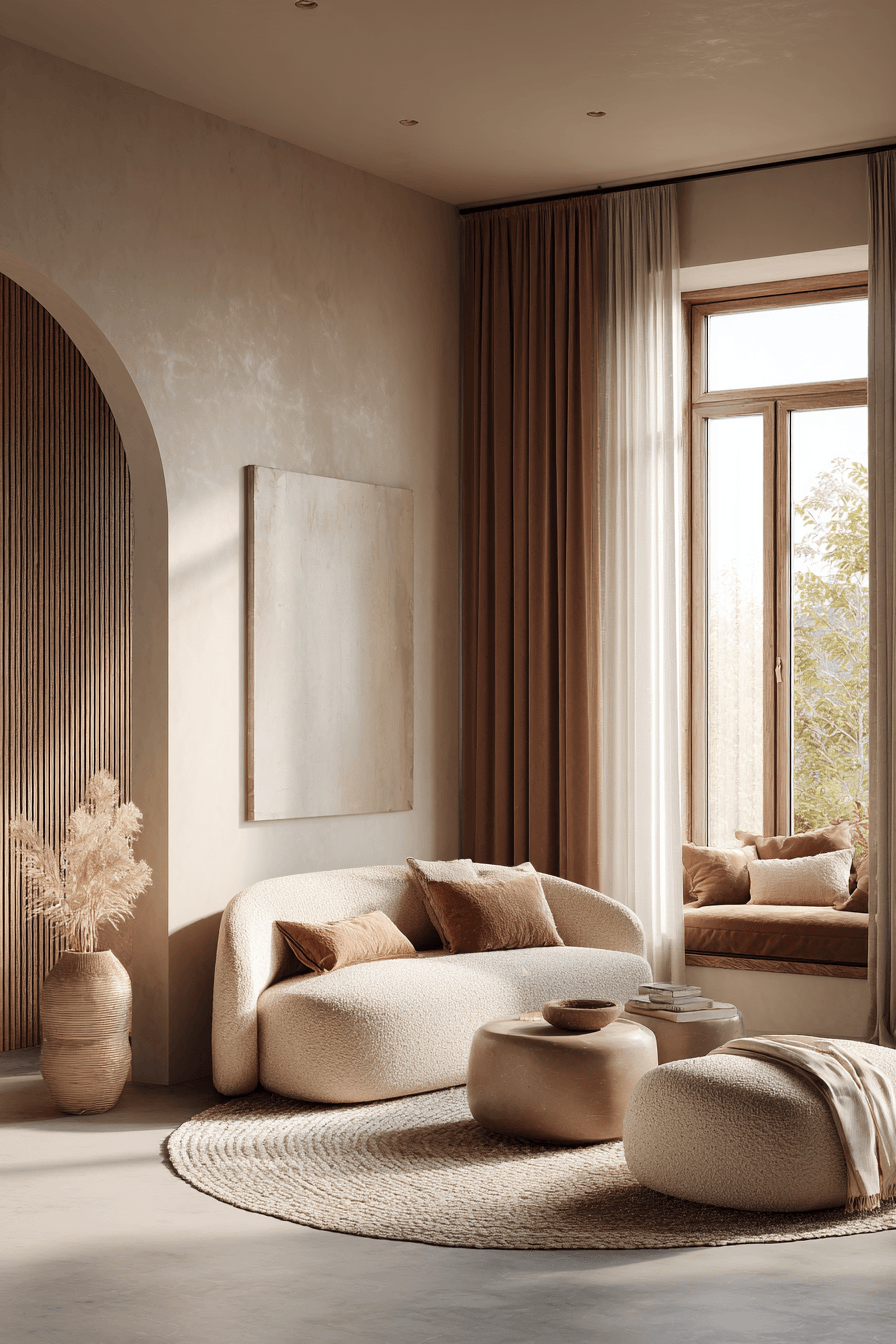 29 Warm Earthy Living Rooms That Ground You 9