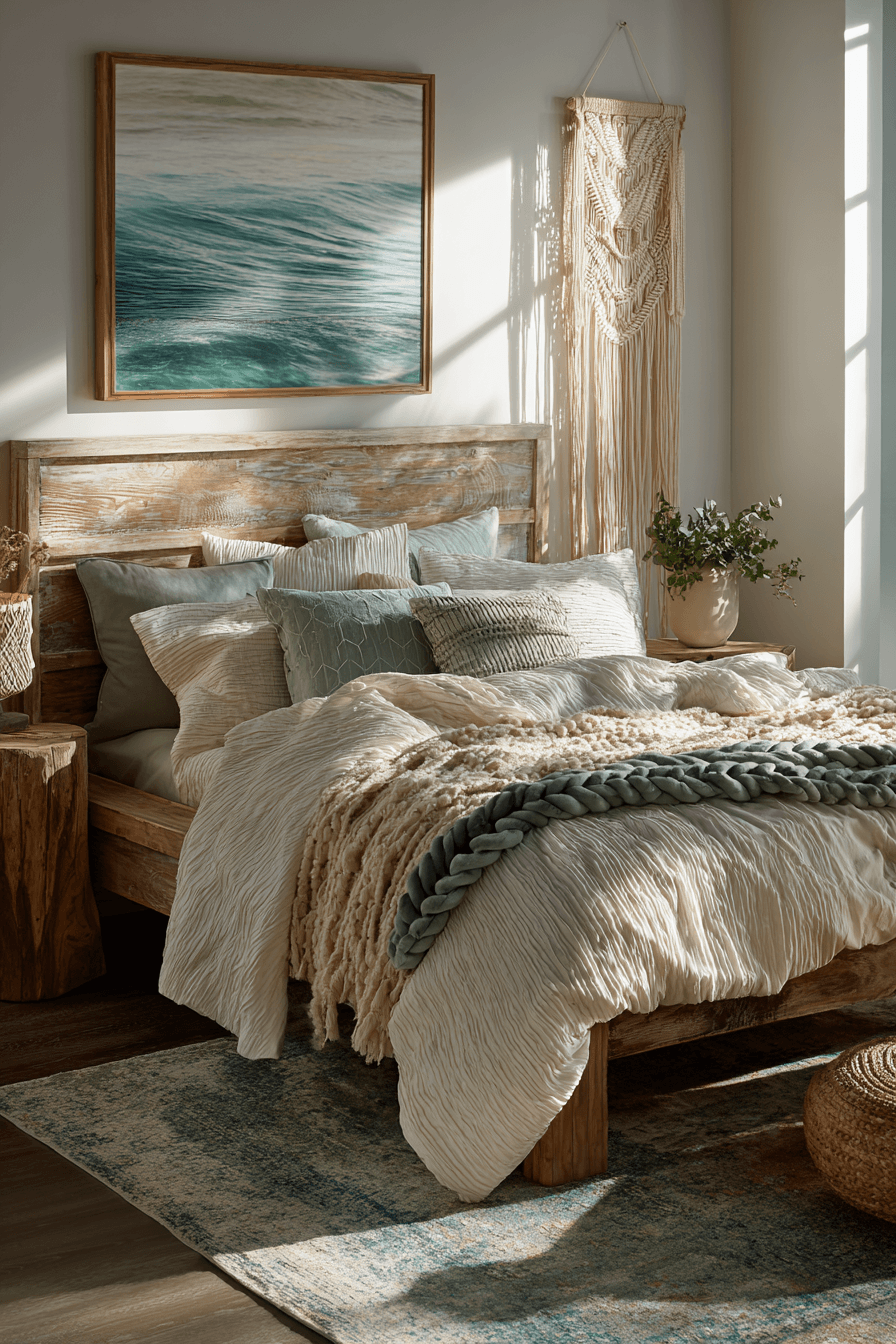 29 Beachy Boho Bedrooms That Feel Like a Slow Sunday by the Water 9