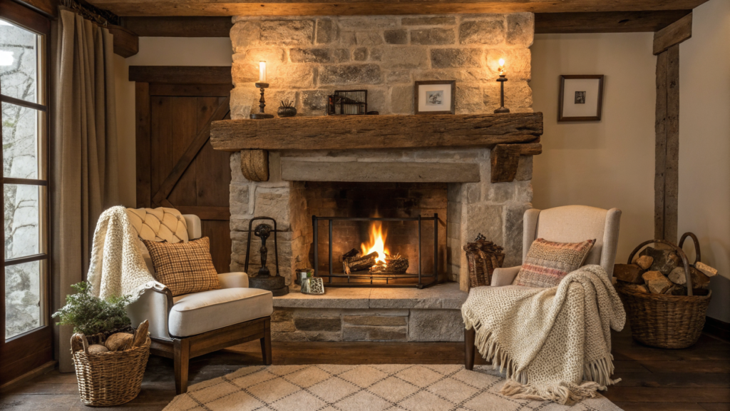 29 Rustic Farmhouse Fireplace Ideas That Create a Cozy Focal Point 35 rustic farmhouse fireplace