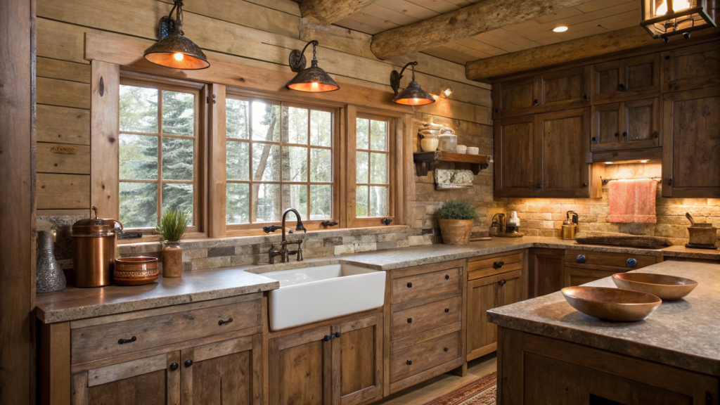 29 Rustic Kitchen Cabinets That Bring Character to Your Cooking Space 34 rustic kitchen cabinets