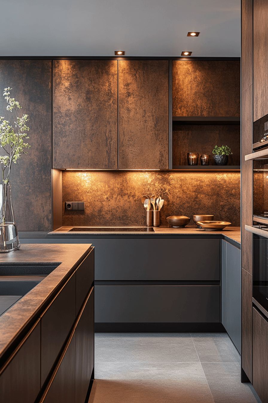 29 Aluminium Kitchen Cabinets That Look Like the Future 10