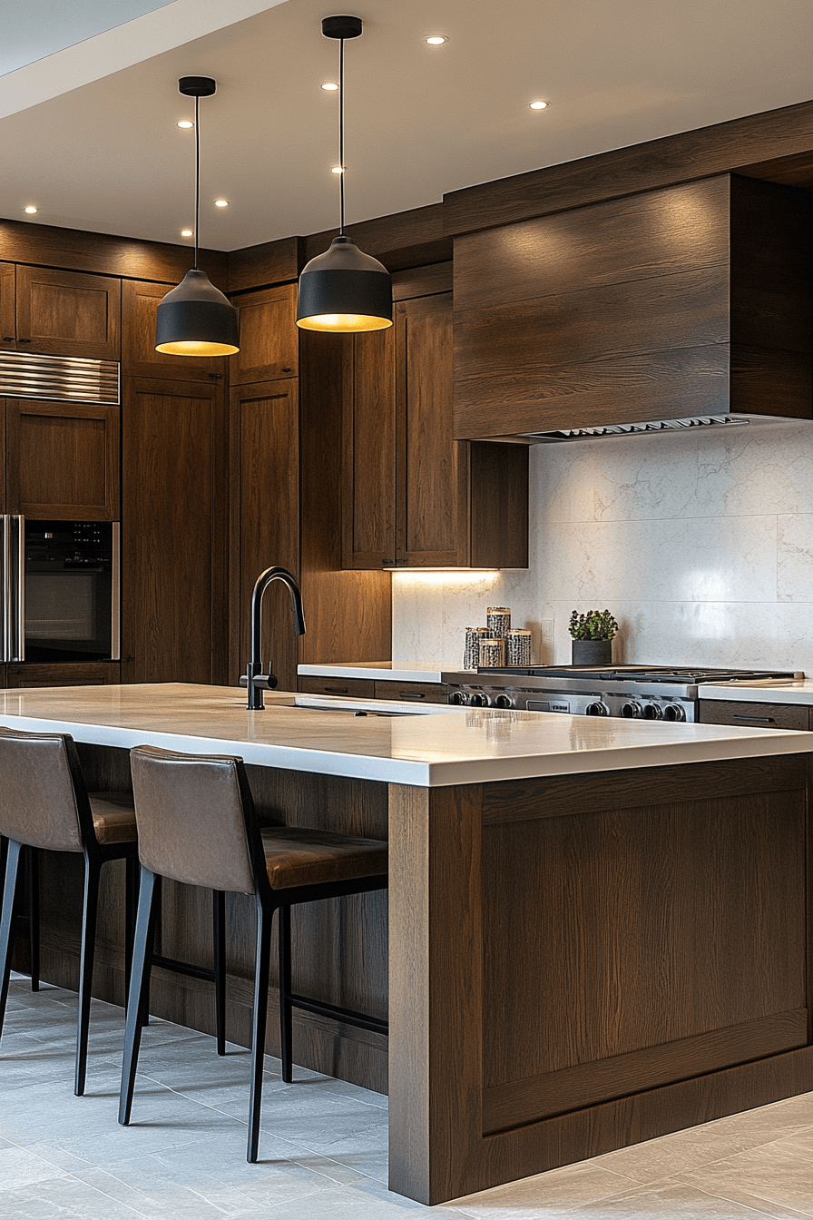 29 Stained Kitchen Cabinets With Real Wood Grain 10