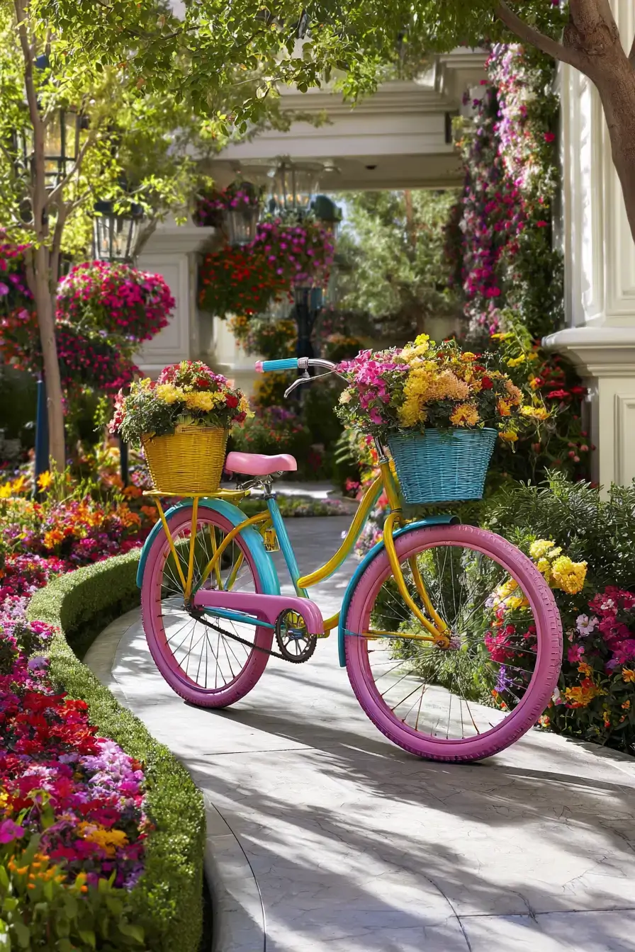29 Bicycle Yard Decor Ideas for a Charming Outdoor Space 11