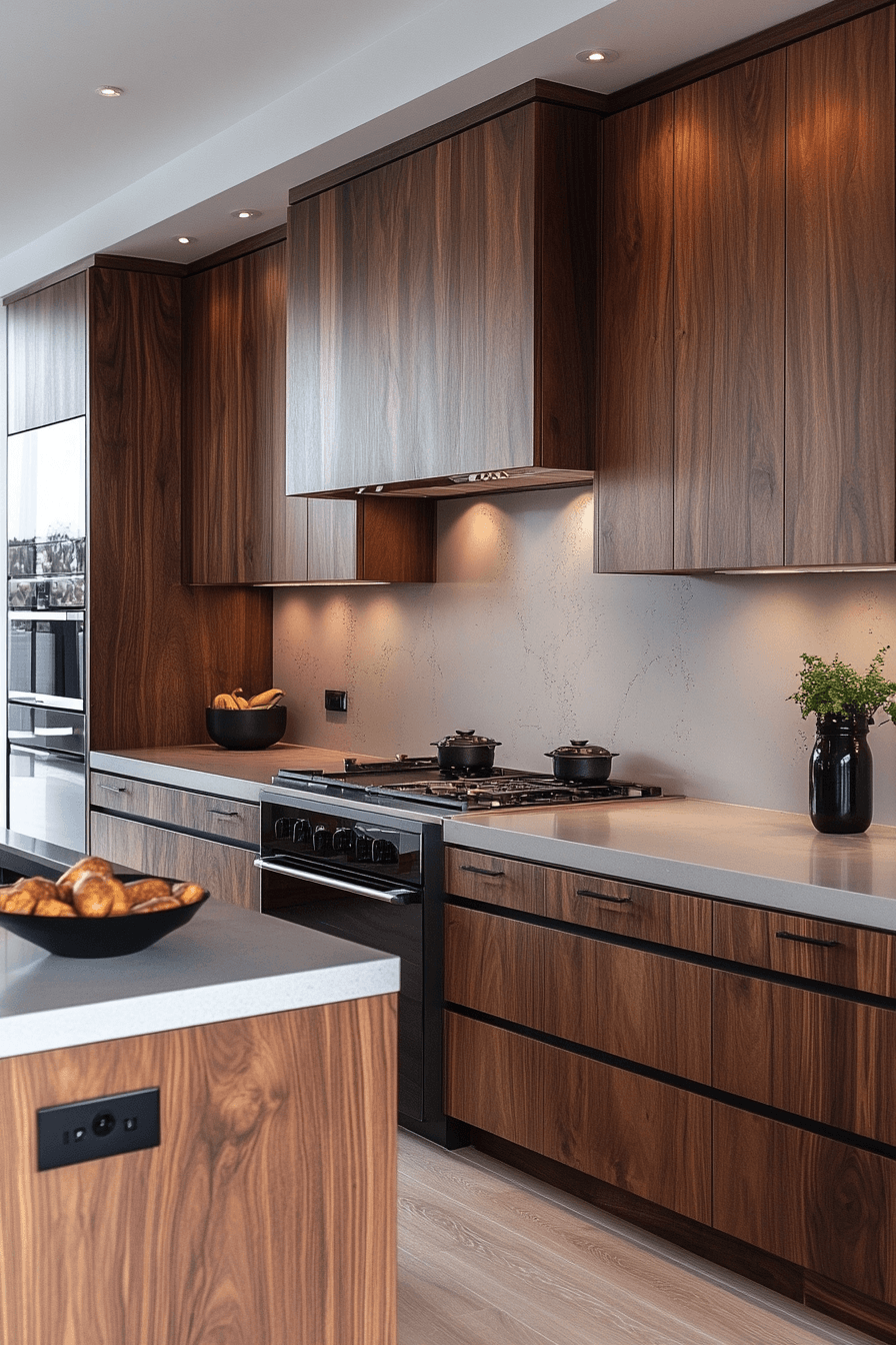 29 Stained Kitchen Cabinets With Real Wood Grain 11