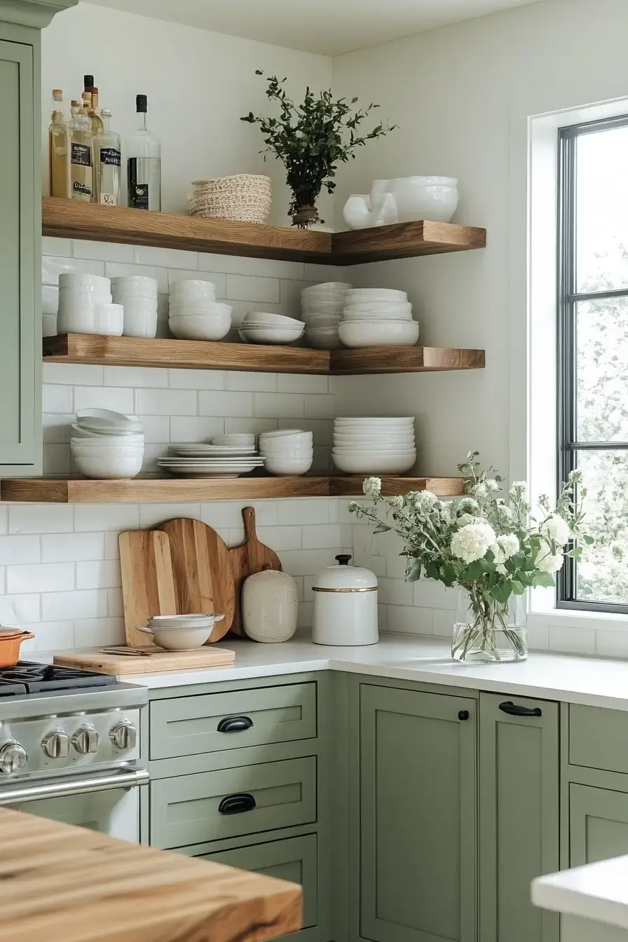 29 Sage Kitchen Cabinet Ideas That Feel Calm, Collected, and Completely Livable 11 sage kitchen cabinets