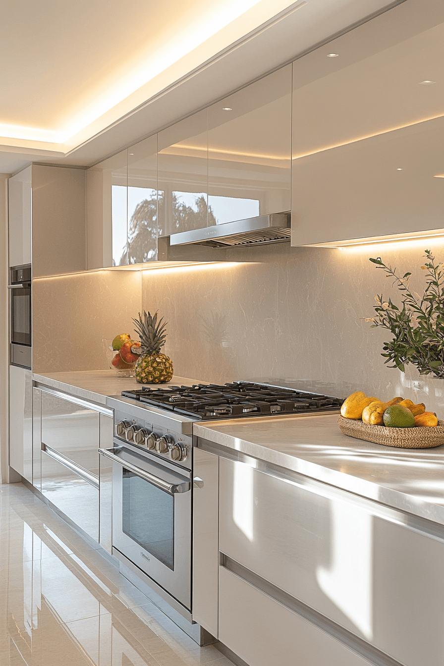 29 Aluminium Kitchen Cabinets That Look Like the Future 12