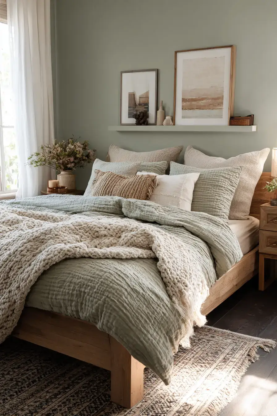 29 Green Boho Bedroom Ideas That Feel Calm and Collected 12