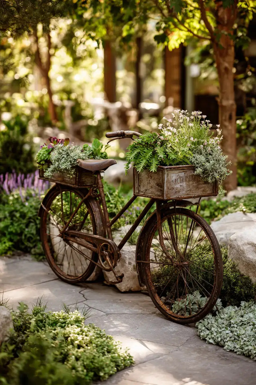 29 Bicycle Yard Decor Ideas for a Charming Outdoor Space 12