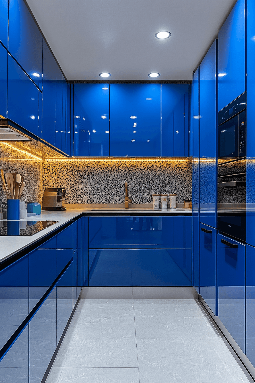 29 Aluminium Kitchen Cabinets That Look Like the Future 13