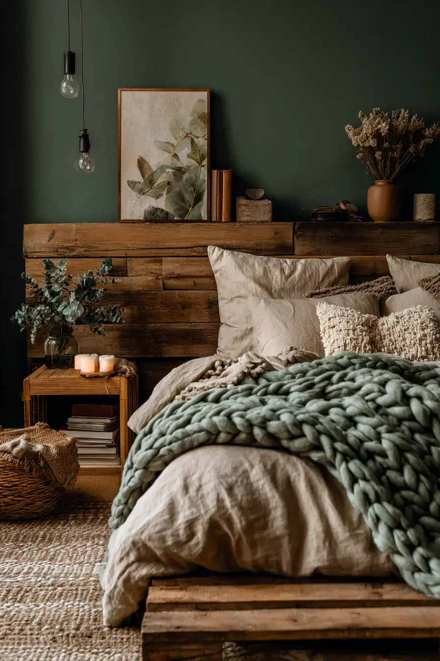 29 Green Boho Bedroom Ideas That Feel Calm and Collected 13