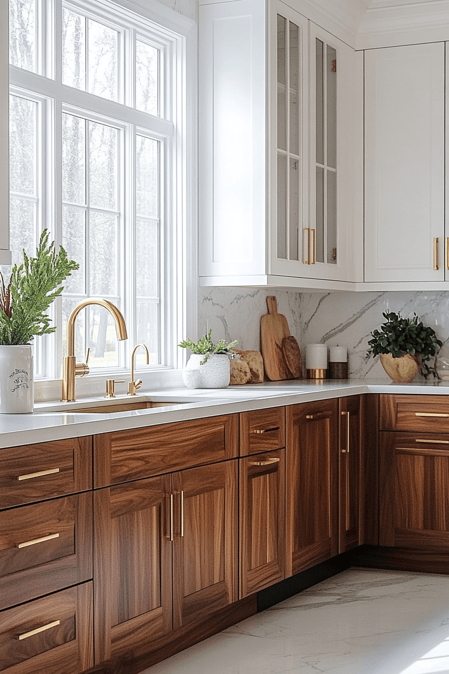 29 2 Toned Kitchen Cabinets That Break the Rules 13