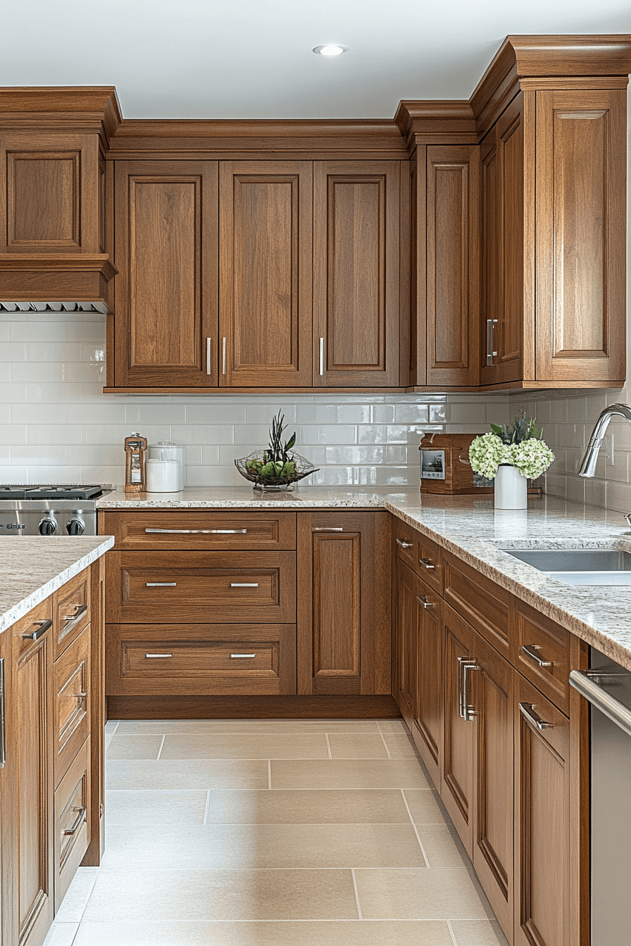 29 Stained Kitchen Cabinets With Real Wood Grain 14